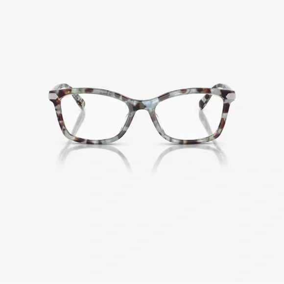 Coach Women's Rectangle Eyeglasses Seaglass Tortoise - Picture 3 of 10
